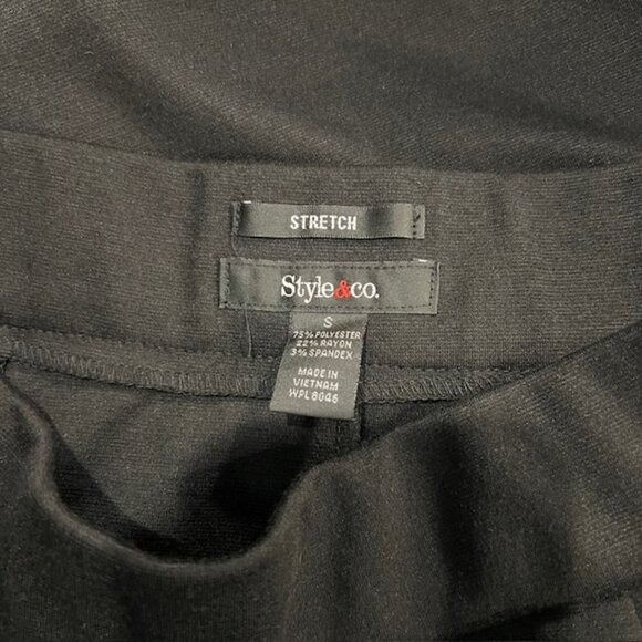 Style & Co. Black Pull On Skirt Size Small - Picture 8 of 8